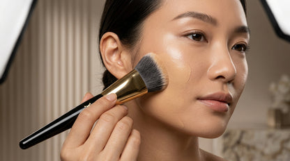FADIA ALI Luxury Foundation Brush for building coverage with liquid or cream to powder foundation application